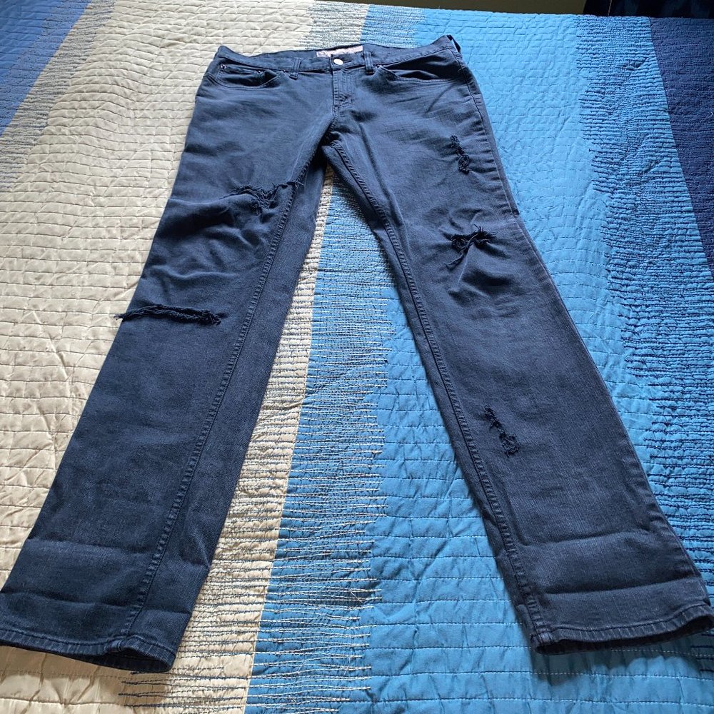 Billabong by Bullhead Distressed Skinny Black Denim Jeans